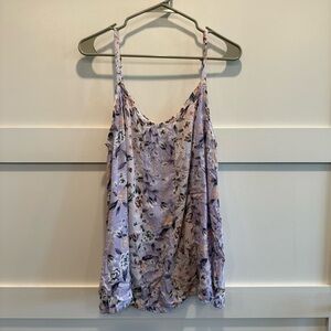 Torrid 1X Floral Purple Tank Top